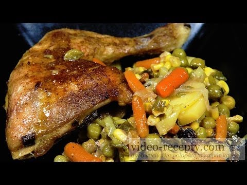 Video: Jak Rychle Vařit Kuře Se Zeleninou V Troubě