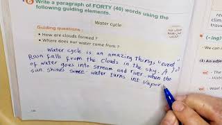 براجراف عن دورة المياه في الطبيعة a paragraph about the water 🌊💦 cycle.