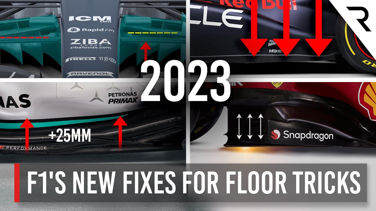 How 2023 F1 floor changes will help limit porpoising issues