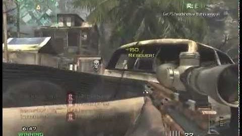 Quad-Feed. Triple Headshot w/ MSR. CoD: MW3
