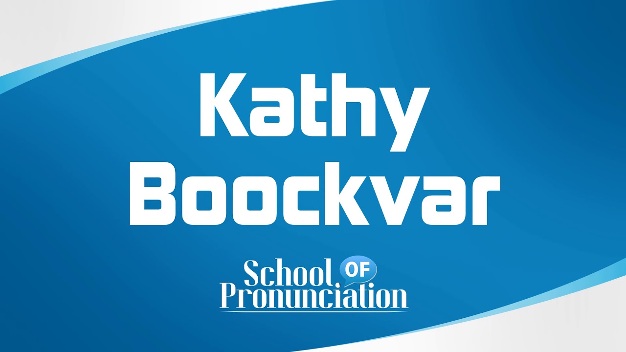 Learn How To Pronounce Kathy Boockvar