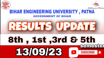 BEU 8,1,3,& 5th semester results l semester results beu l beu 1st result l 8th sem result l#beu