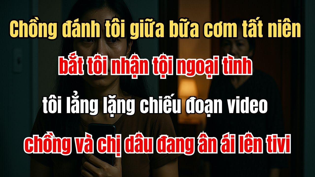 Chồng đánh tôi giữa bữa cơm tất niên bắt nhận tội ngoại tình tôi chiếu đoạn video chồng và chị dâu..