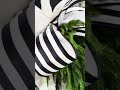 Raz 4" X 10 Yds Black and White Striped Satin Wired Christmas Ribbon R4627842
