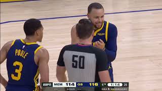 STEPH EJECTED THROWING MOUTH PEICE AT JORDAN POOLE! THEN HE HITS GAME WINNER!....... Content