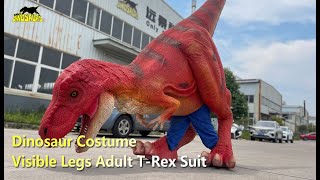 Visible Legs Adult T-Rex Suit | Dinosaur Costume Resimi