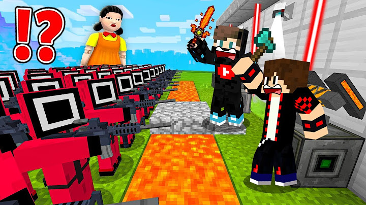 ماين كرافت : حماية البيت من جيش لعبة الحبار العملاقة !!؟ 🔥😱