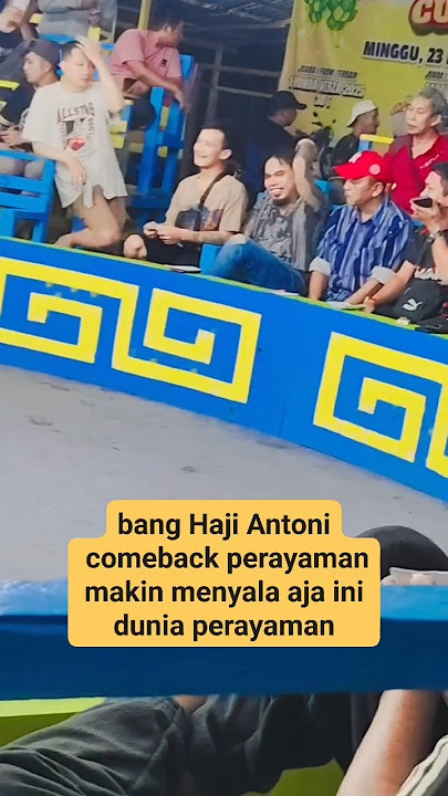 Antoni Pjf terlihat di ar£na apakah akan balik lagi terjun di dunianya dulu?