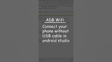 Connect your phone without USB cable in android studio | ADB Wifi | Learn android