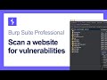 How to scan a website for vulnerabilities using Burp Scanner