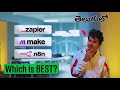 Top 3 AI Automation Tools to Learn in 2025 | Zapier vs Make vs n8n (in Telugu)