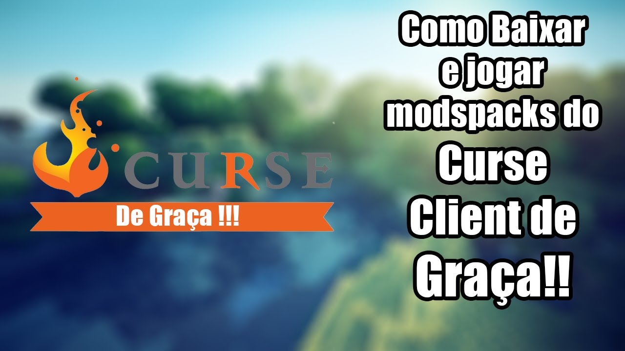 Minecraft como jogar modspacks do Curse Voice Clinte gratis!!! ATUALIZADO