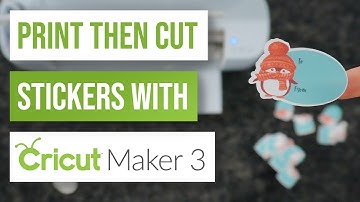 🖨 Print Then Cut Stickers With Cricut Maker 3 | Christmas Gift Sticker Labels