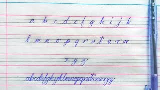 Alphabets with ball pen | CURSIVE beginners | screenshot 3