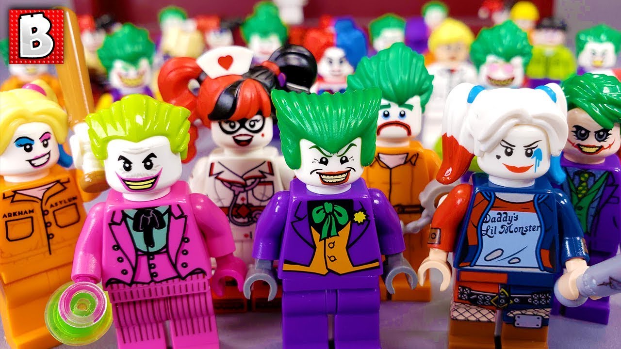 Every LEGO Joker and Harley Quinn Minifigure EVER MADE! 2019 Update