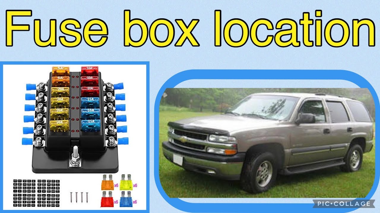 2003 Chevy Tahoe fuse box location YouTube