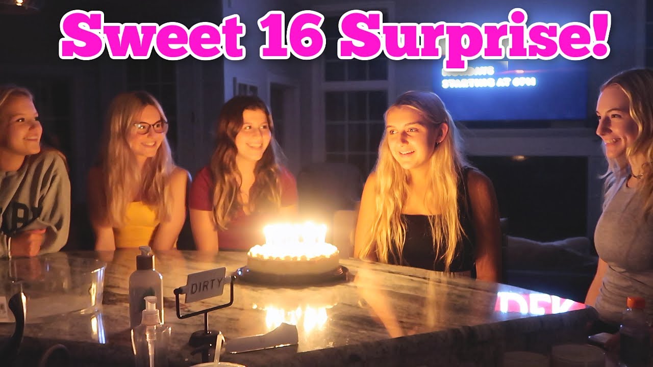 EMBARRASSING Sweet 16 BIRTHDAY SURPRISE! - YouTube