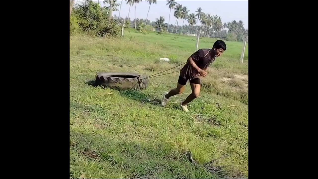 Hard running practice.