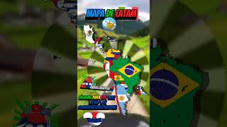mapa de latam #countryballs #elsecretodelaskrustyburgers #humor #elataquedelosclones #geografia #xd