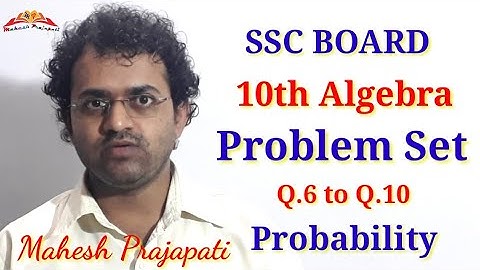 10th Algebra Problem Set 5 Part 2 || Probability || Mahesh Prajapati
