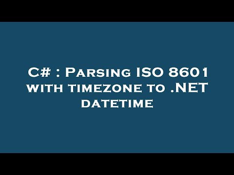C# : Parsing