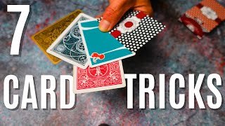 7 EASY CARD TRICKS: VANISH, COLOR CHANGE & MORE! #easycardtricks #easymagictricks