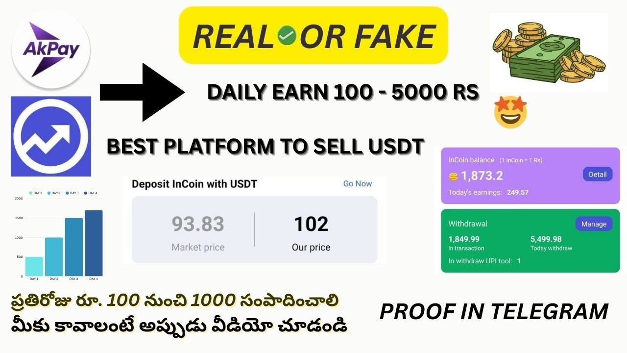 AKPAY Real or Fake // incoin pay earning //  Akpay Registration// Akpay withdrawal problem //telugu 
