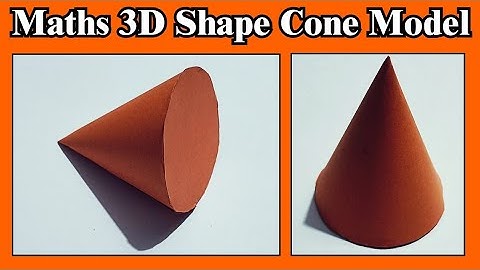 How to make a cone 3d model || maths 3d shapes model || maths project || maths activity