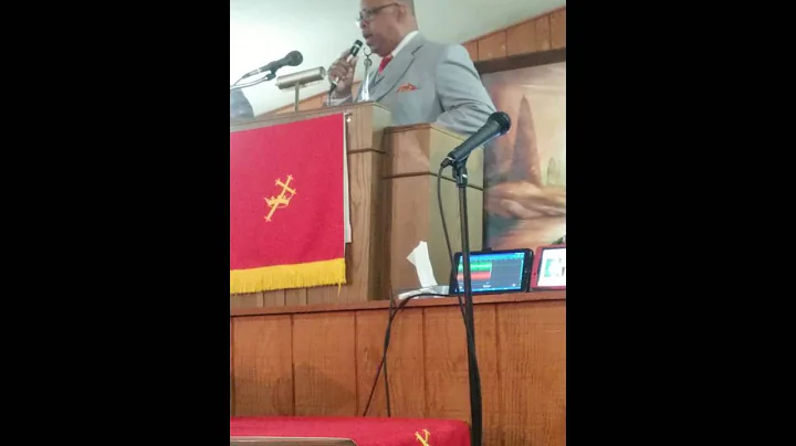 Dr. J.T. Rainey preaching revival services for Mou...