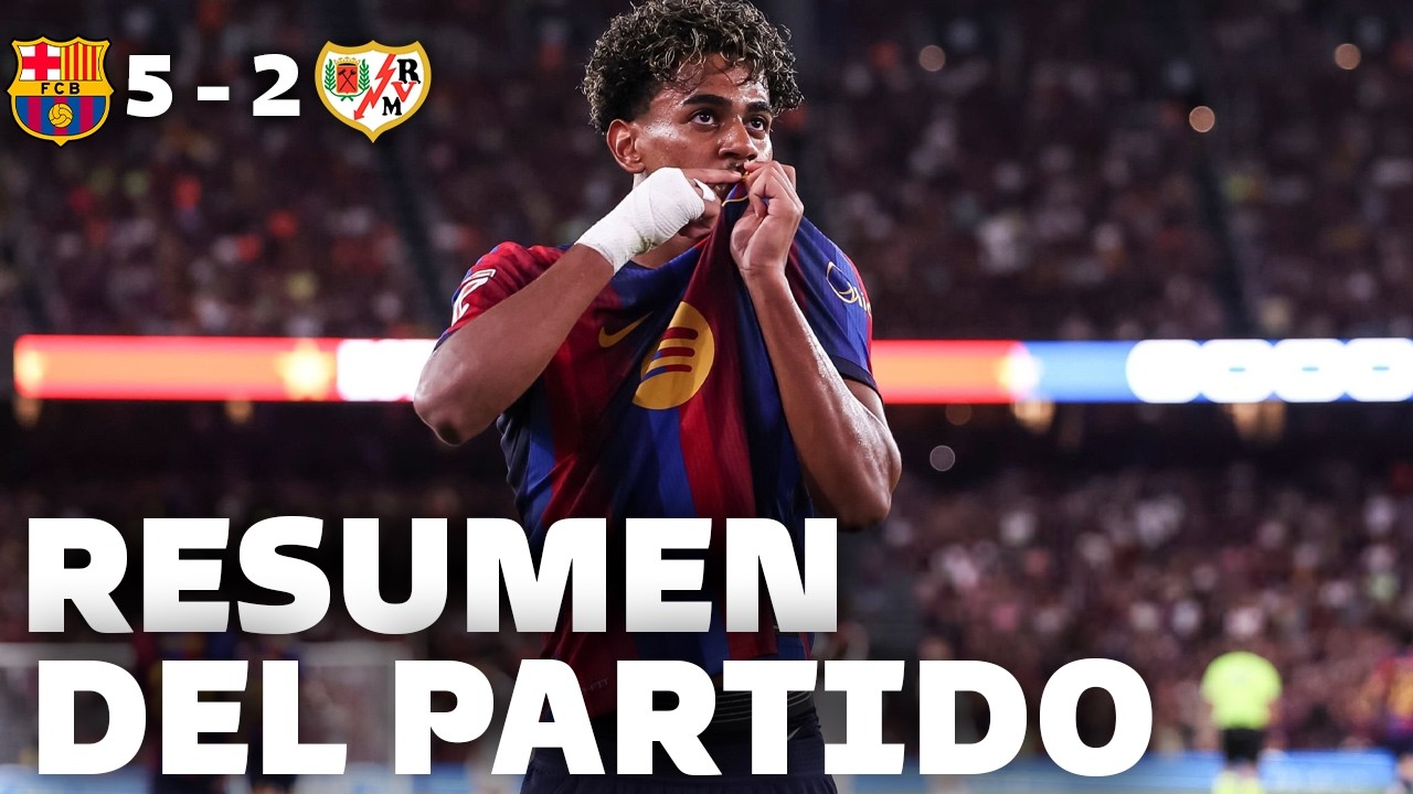 BARCELONA vs RAYO VALLECANO (5-2) | RESUMEN COMPLETO, GOLES, HIGHLIGHTS | La liga 2026/27
