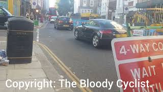 Three drivers jumping red lights at once.