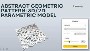 3D Parametric Model/ BeeGraphy 3D Configurator/ Abstract Geometric Pattern: 3D/2D Parametric Model