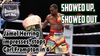 Jamel Herring Retains WBO Super Lightweight Title- TKOs Carl Frampton in 6 | Jamel Herring