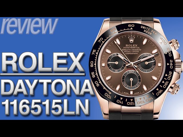 Gold x Ceramic x Rubber! Rolex Daytona 116515LN #Watch Review