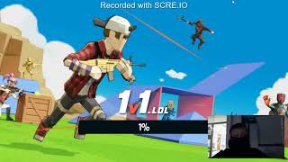 Playing unblocked games with friend, 1v1.lol, Just Fall.lol