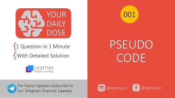 Your Daily Dose. Pseudocode.001