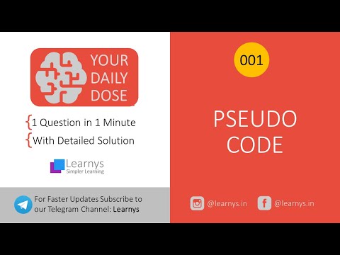 Your Daily Dose. Pseudocode.001