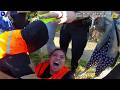 Screaming Protester Makes Herself the Main Event