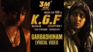 Garbadhinam Song with Lyrics | KGF Malayalam Movie | Yash | Prashanth Neel | Hombale Films|kgf Songs chords