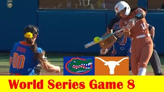 #4 Florida vs #1 Texas Softball Highlights, 2024 NCAA World Series Game 8 screenshot 3