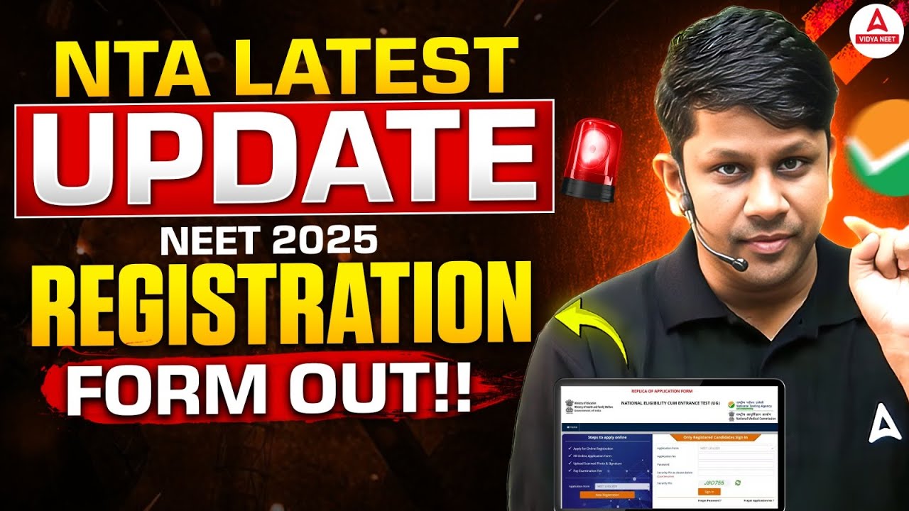 🔴NEET 2025 Application Form | NTA NEET UG 2025 Admission Online Form ...
