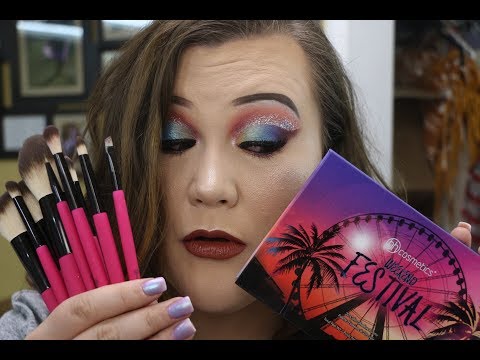 Video: Elegantní make-up Brow Kit Dark Review, Swatch