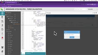 ExtJS 7.6 레시피 -   Form Validation