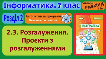2.3. Розгалуження. Проєкти з розгалуженнями (Lazarus) | 7 клас | Ривкінд