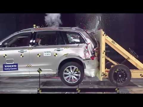 2015 Volvo XC90 rear end crash test