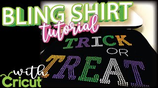 CRICUT RHINESTONE TUTORIAL | HOW TO MAKE A RHINESTONE SHIRT | HOTFIX BLING | BEGINNER FRIENDLY