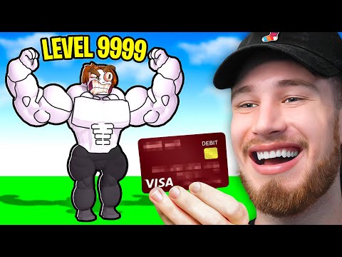 Spending $100,000 ROBUX to be the STRONGEST in Roblox Training Simulator