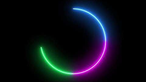 Free 4K Colorful glowing neon lights circle | Modern animated background |