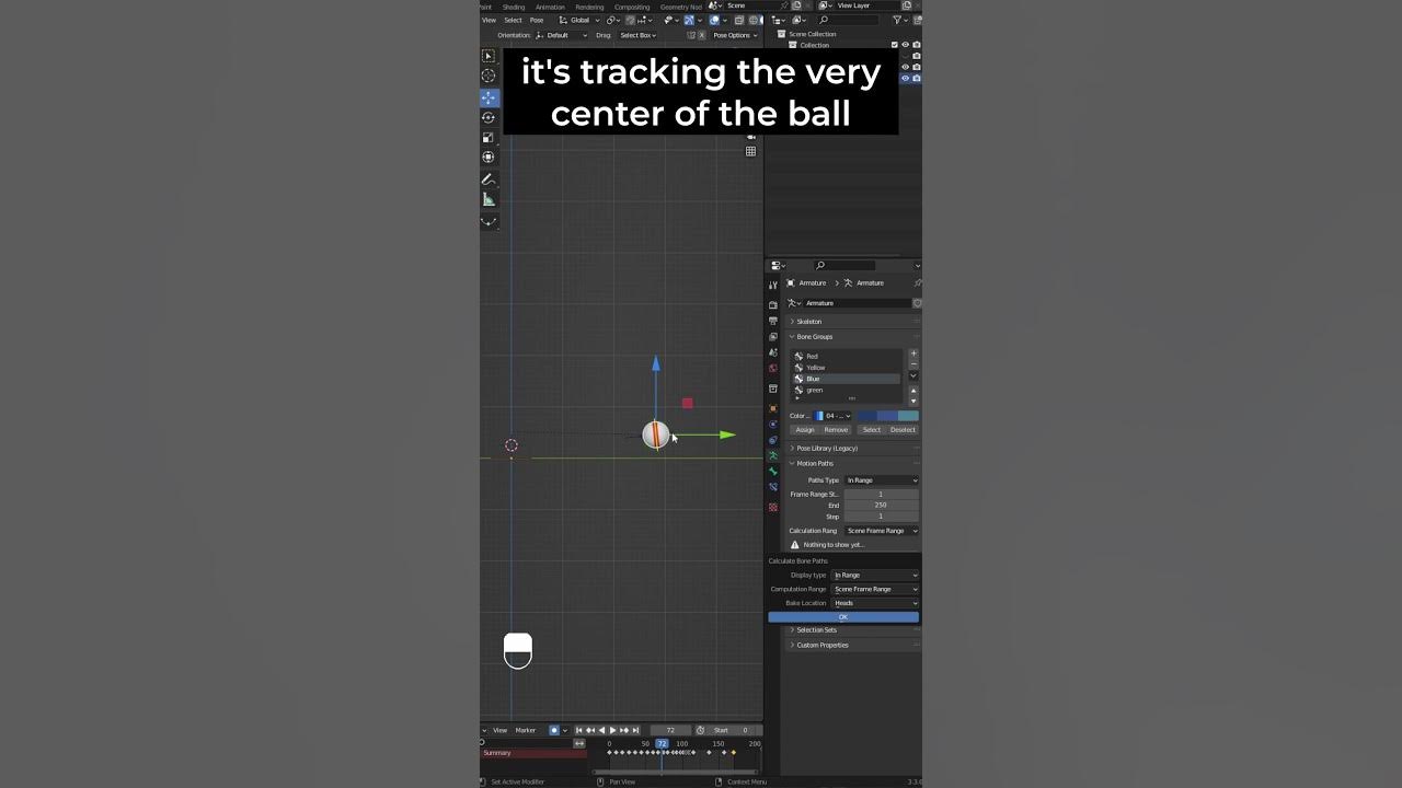How to Track Arcs with Blenders Motion Path Tool YouTube