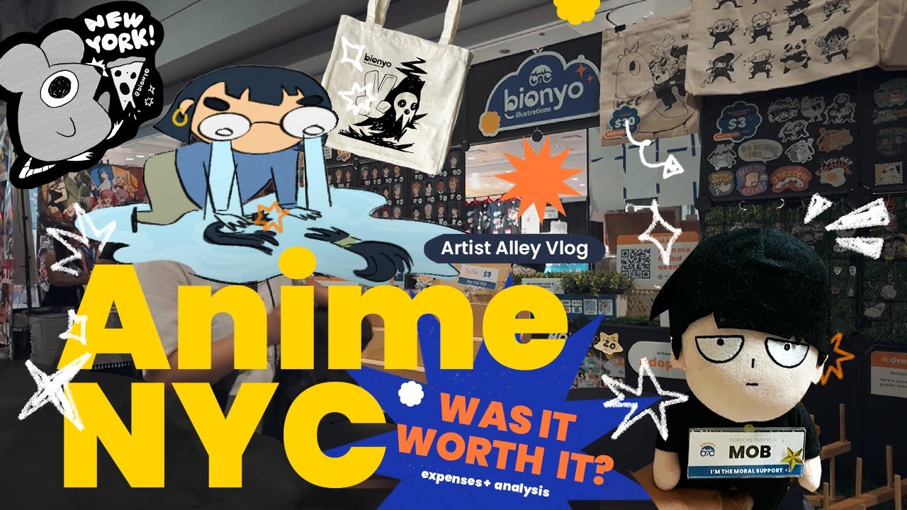 First Anime NYC! $$$ expensive but what happened?  🍎  artist alley vlog